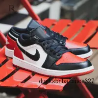 在飛比找蝦皮購物優惠-Air Jordan 1 Low Bred Toe 黑紅白 