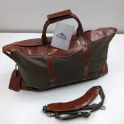 Canyon Outback Leather 23" Canvas and Leather Duffel Bag Logo