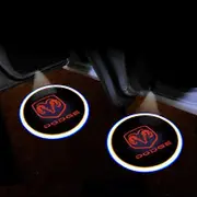 2pcs LED Car Door Light Welcome Lamp Wireless Laser Projector For Dodge Challenger Caliber Journey Ram 1500 Nitro Accessories