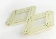 Roger Orfevre Expandable Trivet 6 Branches Table Mat, French Made (Vanilla)