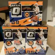 2021 optic football Blaster box lot. 3 Blasters. Purple Shock? Downtown??