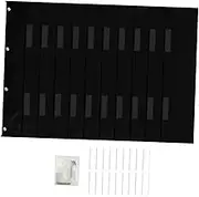 CIYODO Wall Hanging File Folder Organizer Spacious Over Door Storage Pouch for Classroom and Office Elegant Design for Efficient Document Organization Black