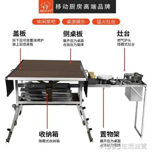 野營炊具戶外露營用品餐具爐具自駕游裝備便攜式車載行動廚房