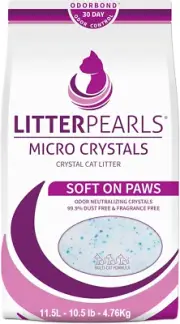 Micro Crystals Unscented Non-Clumping Crystal Cat Litter with Odorbond, 10.5 Pou