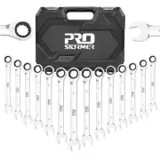 PROSTORMER 14-Piece Ratcheting Wrench Set 6-19mm Chrome Vanadium Steel Ratchet