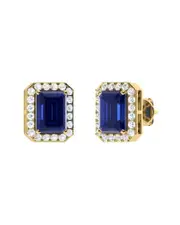 Forever Creations USA Inc. Signature Collection 14K 1.00 ct. tw. Diamond & Sapphire Studs