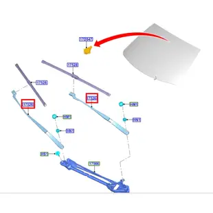 【JT福特原廠】FOCUS MK4 MK4.5 2019- 正廠 雨刷臂 雨刷桿