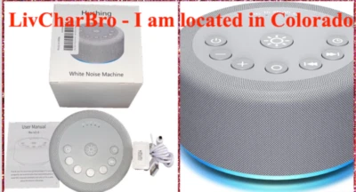Hushing Sleep Sound Machine White Noise Machine 30 Non-Looping Sound Night Light