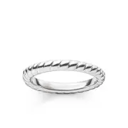Genuine Thomas Sabo 20%OFF Sterling Silver Twisted Rope Ring Size 54 TR1978