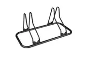 CyclingDeal Bicycle Floor Type Adjustable Parking Rack Stand - for Mountain MTB and Road Bike Indoor Garage Storage - for 2 Bikes
