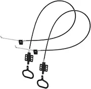 Homoyoyo Recliner Pull Cable Replacement Kit Metal Handles for d Ring Recliner Black Sturdy Carbon Steel