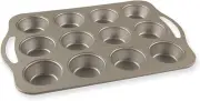 Treat Nonstick 12 Cavity Muffin Pan, Silver