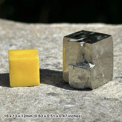Pyrite crystal cube - fools gold, genuine spiritual healing mineral stone