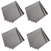 K&F Concept Microfiber Extra Large Gray 4 Pack Washable Cleaning Cloths 16x16inch for TV LCD Screen/Car/Computer Individual Packaged