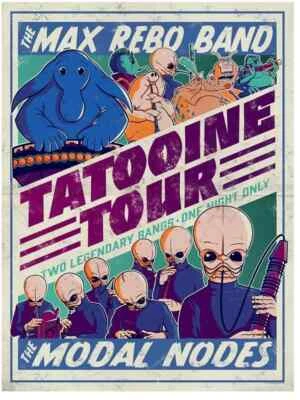Star Wars Tatooine Tour Max Rebo Movie Poster Lithograph Print Art 18x24 NEW