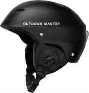 OutdoorMaster Kelvin Ski Helmet - Snowboard for Men, X-Large, Black