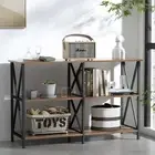 Console Table 120CM 3-tier Walnut Xiah