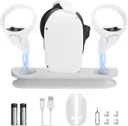 VR Charging Dock for Oculus Quest 2/Meta Quest 2, VR Headset Charging Stand for