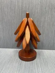 Wooden Trivet Tree Includes 3 Trivets Hot Pot Dish Holder