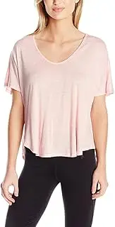 [Calvin Klein] Performance Women's Spacedye Jersey Tee with Inner T-Back