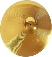 Hoement Drum Cymbals Drum Practice Cymbals Drum Cymbal Crash Drum Pad Stand Drum Symbal Hardware Drum Crash Cymbal Drum Hardware Drum Accessories Metal Drum Cymbal Brass Alloy Golden