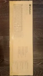NIB black Verbatim Slimline Corded USB keyboard & Mouse 99202