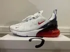 Nike Air Max 270 USA Size US13 (White/Chile Red-Midnight Navy)