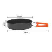 Lightweight Foldable Cooking Pan for Camping Nonstick and Quick Heat Conduction