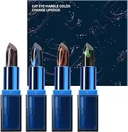 Temperature Color Changing Lipstick, 4X Makeup Lipstick, Long-Lasting Nourishing Hydrating Moisturizer for Plump Beautiful Look