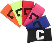 Totority 6pcs Elastic Soccer Armband Adjustable and Durable Football Badge Comfortable Skin Friendly Material for Team Spirit and Secure Fit Matches