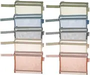 [LAINIUTE] 10 Pcs Mesh Zipper Pouch Bags,Double Layer Mesh Bags for Storage,Zip File Folders,Waterproof Nylon Zipper File Bags with Handle,Multipurpose Document Pouch for Home Travel School Office Appliances