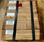 10 EXOTIC RED CANARYWOOD TURNING BLANKS TURNING WOOD LUMBER 1.5" X 1.5" X 6" CAP