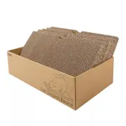 5 in 1 Reversible Cat Scratcher Box with Durable Cardboard Scratching Pads