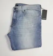 $199 NEW True Religion Jeans in Light Blue Size W42" x L34" GENO Relaxed Slim