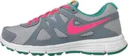 (6.5 M US, Grey/Magnet Grey/Hyper Jade/Hyper Pink) - Nike Girl's Revolution II Running Sneaker