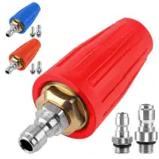 Turbine Power Washer Nozzle Features Quick Connect and Rotating Action