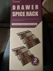 G-TING Spice Rack Organizer for Drawer, 4-Tier High Capacity Seasoning Organizer