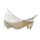 Boho Hammock Macrame Hammock Portable for Picnic Balcony Indoor Outdoor