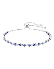 [Swarovski] Matrix Tennis Bracelet in Blue
