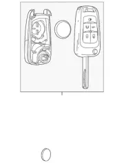 Genuine GM Folding Door Lock and Ignition Key 13514135