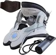 Cerviflex Neck Stretcher Rechargeable Electric Air Pump Neck Brace Portable Cervical Traction with 3 Power Traction Built-in 8 Airbag for Relieve Neck