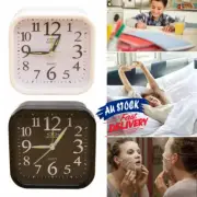 Bedside Clock Analog Alarm Battery Desktop Minimalist Table Analogue Clocks