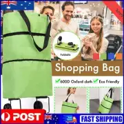 2025 Portable Foldable Shopping Trolley Bag Cart Home Laundry Grocery-Handbag