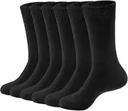 [YNNTHY] 3-6 Pack Mens Dress Socks Casual Lightweight Comfortable Crew Socks Size 10-13