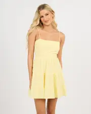 [Mooloola] Mooloola Women's Tabetha Dress in Butter Brown 0 Butter Brown