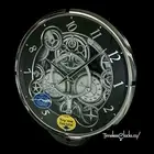 NEW Rhythm Chronograph Black Silver Gear Moving Musical Motion Clock 4MH442WU08