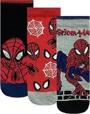 [Marvel] Spiderman Socks Pack of 3 | Spiderman Socks for Kids | Pack of 3 Cotton Socks | Official Spiderman Merchandise