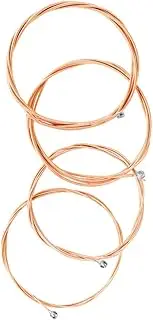 JOINPAYA 4pcs High Carbon Wrapped Bass Strings Metal Bass Strings for Electric Acoustic Guitar Smooth Feel Anti Design for Musicians and Repairs