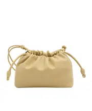 Loewe Flamenco Medium Drawstring Shoulder Bag One size dark cream
