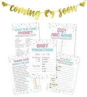 Inkdotpot 5 Gender Reveal Activities Baby ShowerA GamesA Bundle-vdP